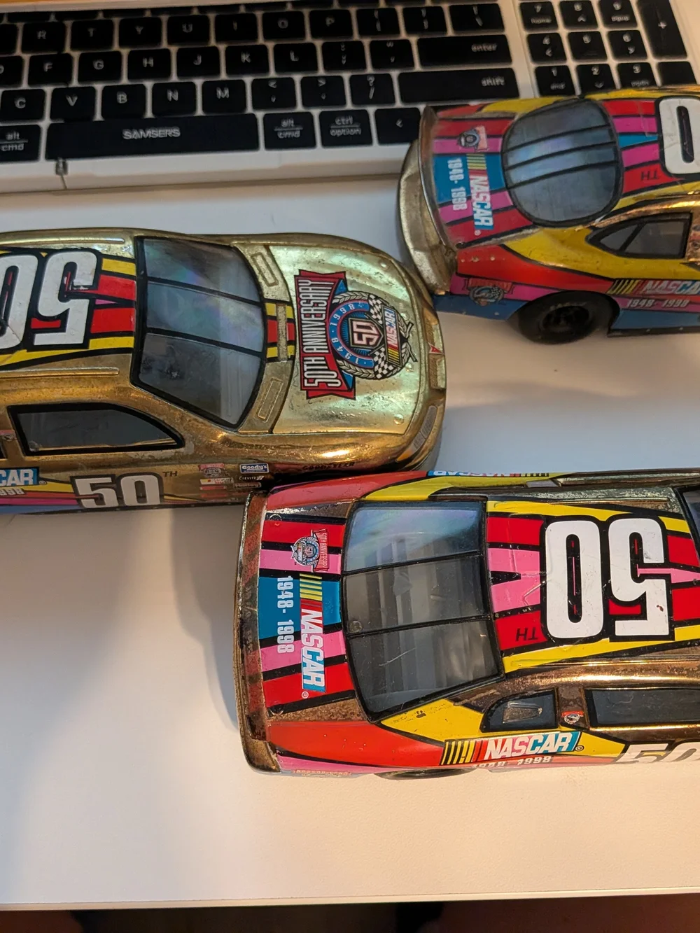 NASCAR No. 50 Metallic Toy Race Car - Multicolor